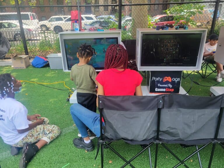 Outdoor Video Game Party for Kids